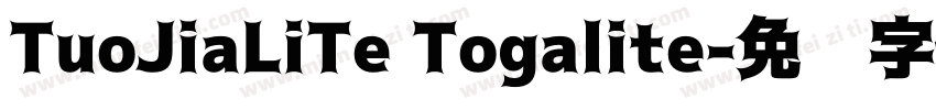 TuoJiaLiTe Togalite字体转换